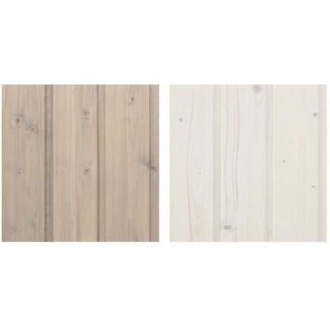 Kit di impregnazione del legno per la decorazione di interni ed esterni: 10L di impregnante bianco + 10L di impregnante grigio + kit di pennelli GRATUITO- TIMBELA DKMT02-GREY/WHITE