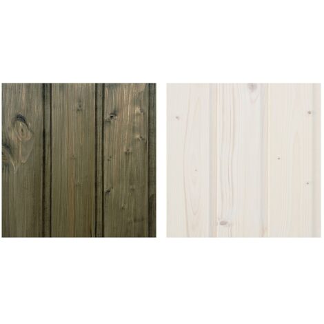 Kit di impregnazione del legno per la decorazione di interni ed esterni: 10L di impregnante bianco + 10L di impregnante muschio + kit di pennelli GRATUITO- TIMBELA DKMT02-MOSS/WHITE