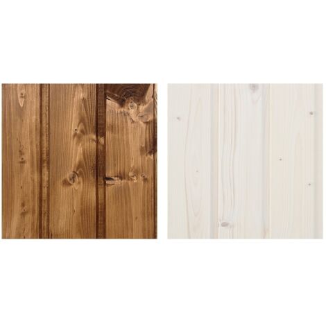 Kit di impregnazione del legno per la decorazione di interni ed esterni: 10L di impregnante bianco + 10L di impregnante rovere scuro + kit di pennelli GRATUITO- TIMBELA DKMT02-DARK OAK/WHITE