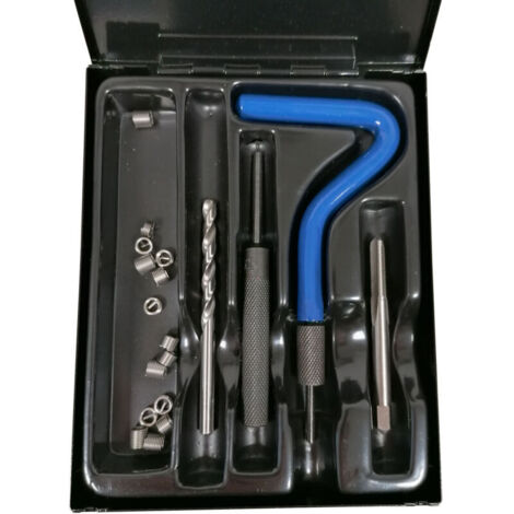 Kit di inserti filettati M4x70 – Acciaio inossidabile – 15 filettature, 1 punta da trapano, 1 maschio, 2 utensili di installazione – Resistente al calore e alla corrosione