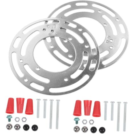 Kit di installazione per staffa di montaggio per apparecchi di illuminazione rotondi da 2 pezzi per lampade a sospensione e applique da parete, accessorio resistente al calore, fissaggio robusto per l