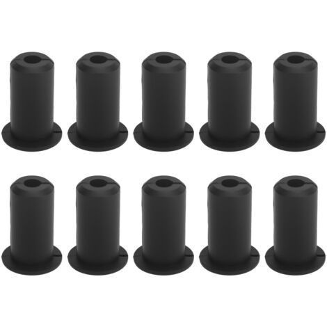 Kit di instradamento cavi da 10 pezzi per Starlink Serie di boccole passanti in silicone per passacavi da parete, diametro 0,75 pollici, nero