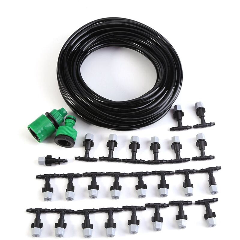 Image of Kit di irrigazione a goccia micro Irrigazione da giardino, kit di irrigazione automatica fai da te Sistema di irrigazione fai da te per giardino.(15m)