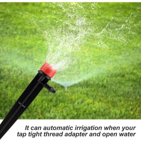 Kit di irrigazione a goccia SJLERST, sistema di irrigazione da giardino, irrigazione a goccia automatica con tubo da 25 m e raccordo a T 19 x 4/7 per piante da giardino e patio.
