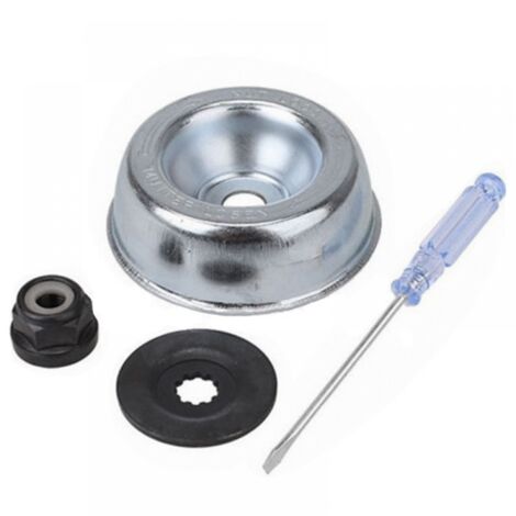 Kit Dado Testa Decespugliatore 5 Pezzi - In Acciaio Per Fissaggio Lame - Accessori Tosaerba - Foto 8