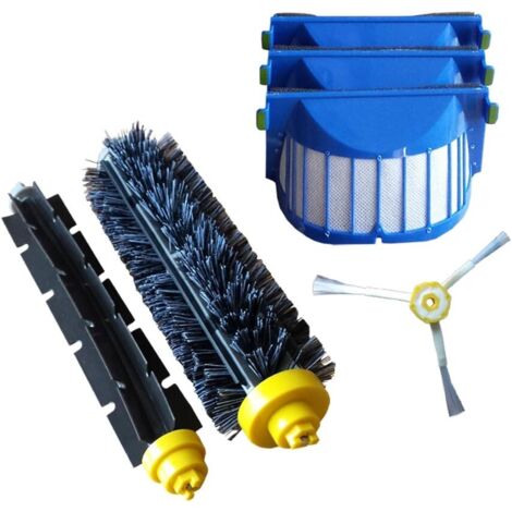 Kit di manutenzione per robot aspirapolvere iRobot Roomba serie 600  Set spazzole + 3 filtri + spazzola laterale