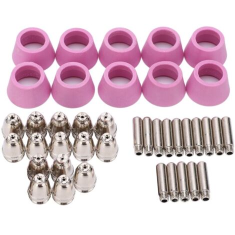 Kit di materiali di consumo per torcia da taglio al plasma, punta di contatto dell'elettrodo, ugello in ceramica per pezzi AG60/SG5540