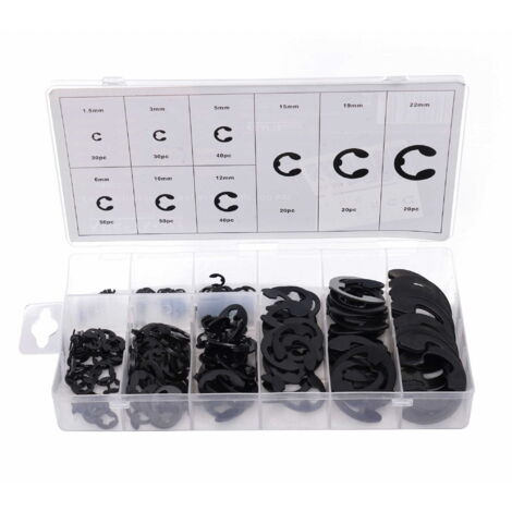 Kit di montaggio anello di bloccaggio E-CLIPS 300 pezzi KD10484