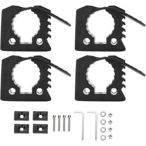 Kit di montaggio con morsetto in gomma a sgancio rapido, staffa per pala per manici per utensili con diametro da 1-1/7 a 1-3/7 pollici, per camion UTV fuoristrada e ATV