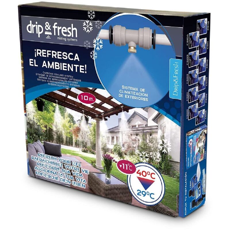 Drip Fresh C5115n Kit Di Nebulizzazione Per Climatizzare Il Cortile...