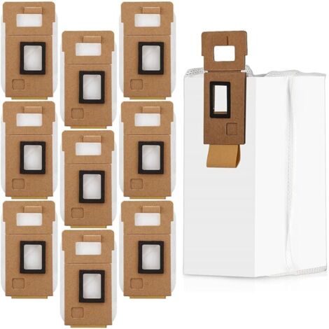 Kit di parti di ricambio per aspirapolvere Xiaomi Roborock S7 T7S T7plus T7Splus S7 Max, base di svuotamento automatico, confezione da 10 pezzi, sacchetto antipolvere di grande capacità da 3 l
