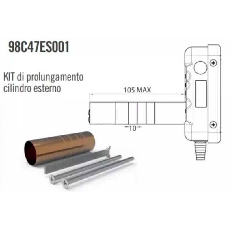 Mottura - kit di prolunga per cilindro esterno