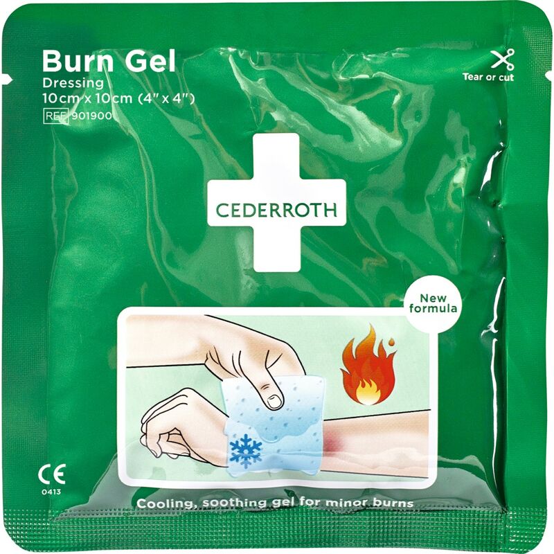 CEDERROTH - Compressa di garza per ustioni con gel, Modello: