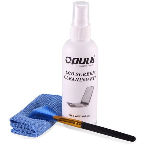 Kit di pulizia per monitor tv pc telefono detergente spray spazzola panno 1029