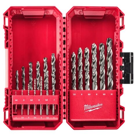 Kit di punte in ferro HSS-G 1-10 mm 19 pezzi Milwaukee 4932493869
