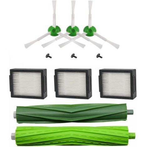 Kit di ricambi compatibile con Roomba i7, i7+, E5, E6, E7 - Confezione di spazzole laterali, rulli e filtri HEPA
