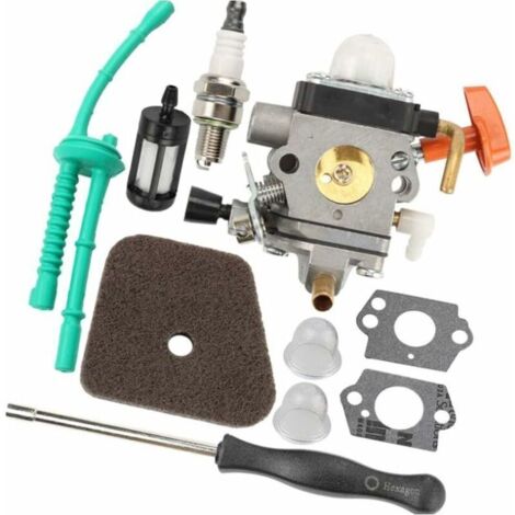 Kit di ricambio per carburatore per decespugliatore, ideale per Stihl FS87 FS87R FS90 FS90K FS90R FS100 FS110