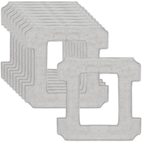 Kit di ricambio per mocio in microfibra da 10 pezzi per Ecovacs Winbot W1 Pro/W1/W2 Omni/W2, panno in microfibra per la pulizia dei vetri per robot aspirapolvere Ecovacs Winbot, per la pulizia dei vet