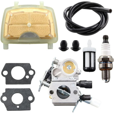 Kit di ricostruzione del carburatore con tubo del carburante per motosega MS171 MS181 MS201 MS211 MS 181 171 211 Zama C1Q-S123C C1Q-S119C C1Q-S269 con filtro dell'aria 1139 120 16020
