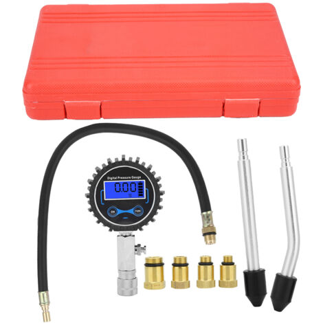 Kit di riparazione e tester per manometro digitale per il rilevamento della pressione del cilindro del motore da 3-300 PSI.