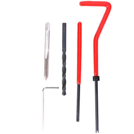 Kit di riparazione filettature in acciaio inossidabile da 30 pezzi, chiave per maschi elicoidali, strumento per l'inserimento di filettature M4x0.7