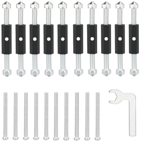 Kit di riparazione per audiocassette da 10 pezzi, comprendente 118 tipi di riparazioni, interruttori, un'asta di riparazione e accessori elettrici.