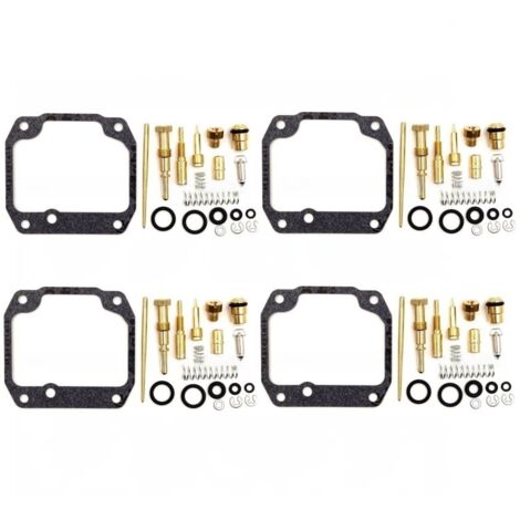 Kit di riparazione per carburatore compatibile con Suzuki LT160 e LT160E (modelli 1989-1992) - Set di parti di ricambio completo per carburatore 2T, guarnizioni, membrane, iniettori, viti e filtri.-ls