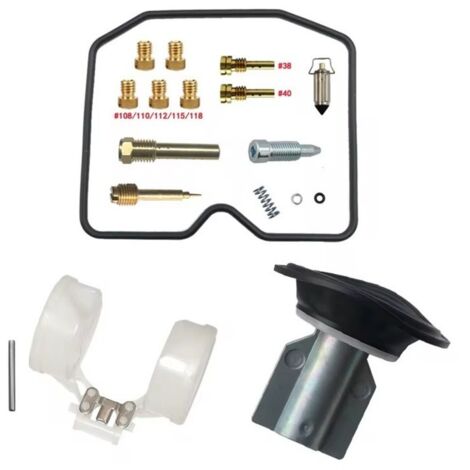 Kit di riparazione per carburatore compatibile Kawasaki Bayou 400 / KLF400 (1993–1999), parti di ricambio di alta precisione per moto off-road-lsw