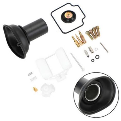 Kit di riparazione per carburatore – Parti di ricambio compatibili con motociclette Honda CBX250 Twister (guarnizione, membrana, gicleur, vite)-lsw