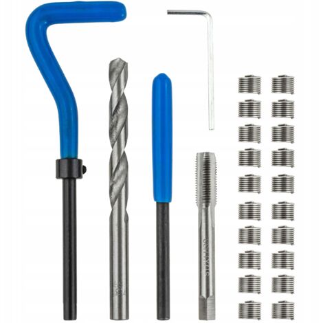 Kit di riparazione per filetti M7x1.0 per riparare filetti rotti con 20 molle
