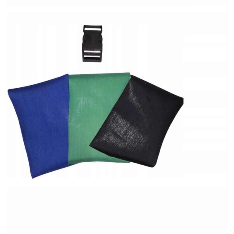 Kit di riparazione per indumenti da lavoro Crelando da 7 pezzi, verde e blu