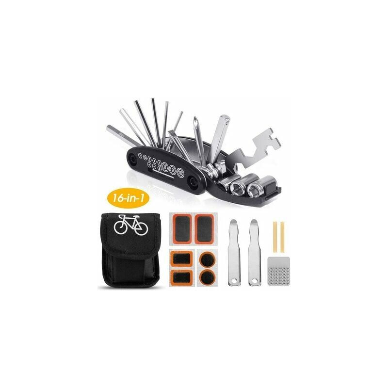 Kit di riparazione per mountain bike 16 in 1 Set