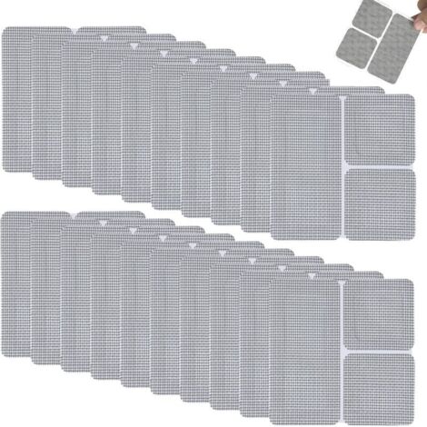 Kit di riparazione per zanzariere (60 pezzi, 3 misure), riparazione finestre, fibra di vetro, per zanzariere avvolgibili