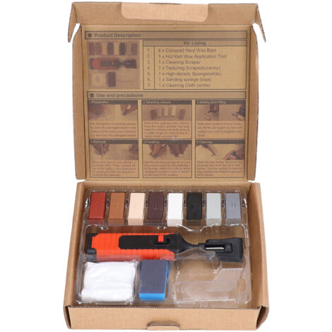 Kit di riparazione piastrelle, penna riscaldante elettrica per la riparazione di piastrelle, set di blocchi di cera con 8 blocchi di cera, strumenti per la riparazione di crepe