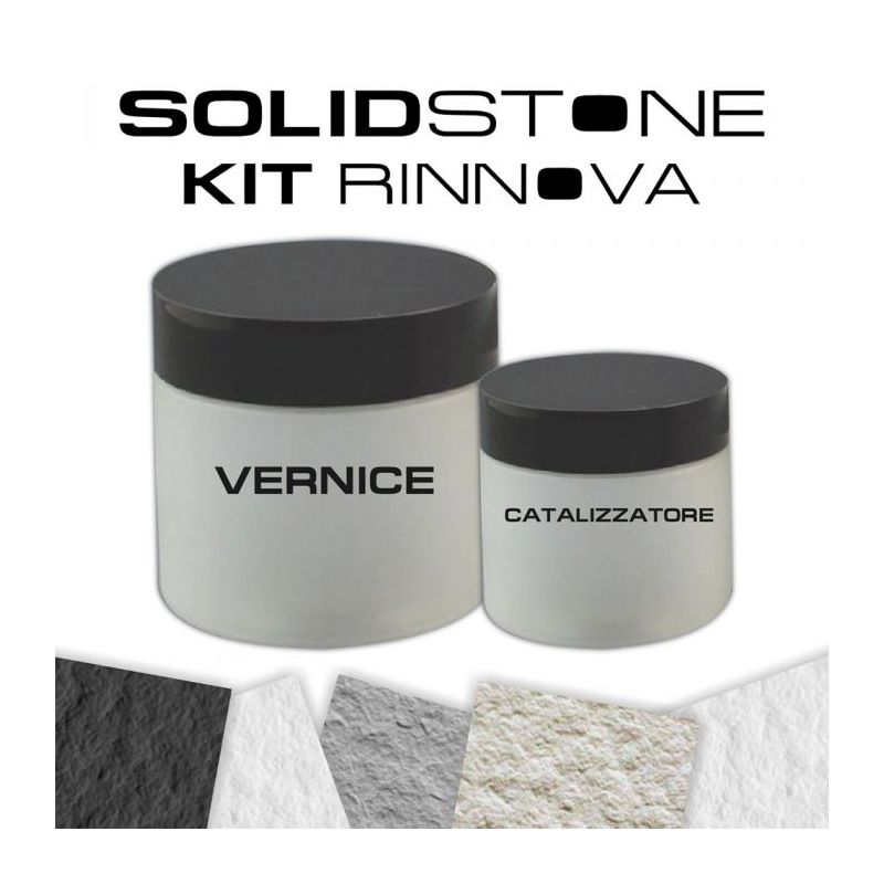 Kit di ripristino per piatti doccia in pietra con marchio Solidstone Kit Verniciatura in colore Tortora