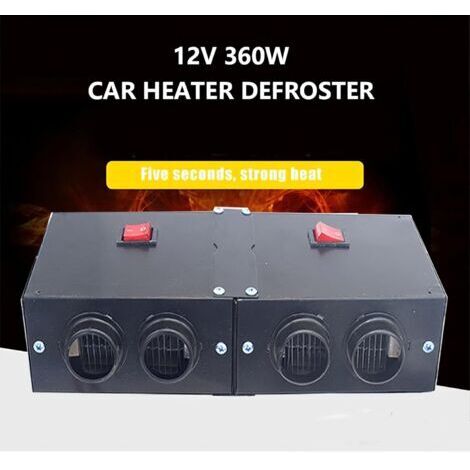 Kit di riscaldamento per auto, ventola di riscaldamento rapido, sbrinatore per parabrezza ad alta potenza, sbrinatore invernale 12V 500W