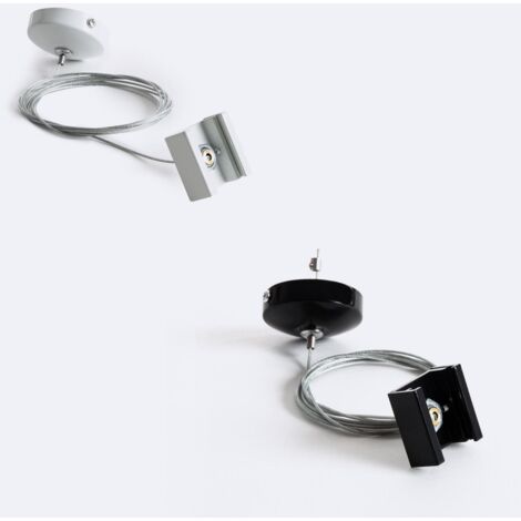 Kit di Sospensione per Binario Trifase DALI Bianco