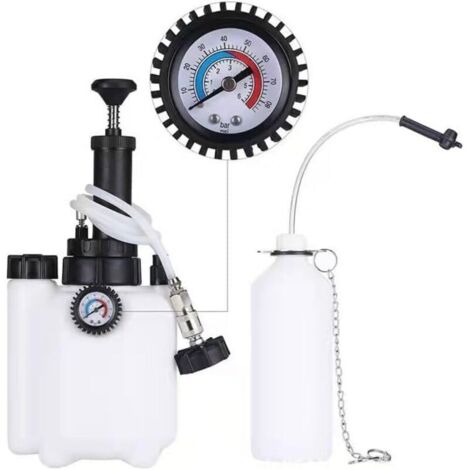 Kit di spurgo freni da 3 litri, cambio liquido freni con flacone di spurgo da 1 litro e adattatore standard E20, kit di spurgo freni disponibile per la maggior parte dei modelli in Europa.