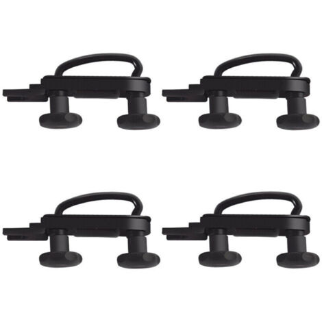 Kit di staffa di montaggio universale in acciaio inox per box da tetto con morsetto a U per auto e furgoni con 8 dadi di bloccaggio.