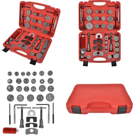 Kit di Strumenti per l'Avvolgimento dei Pistoni del Freno 35 pz - Manutenzione freni - Sostituzione pastiglie freni