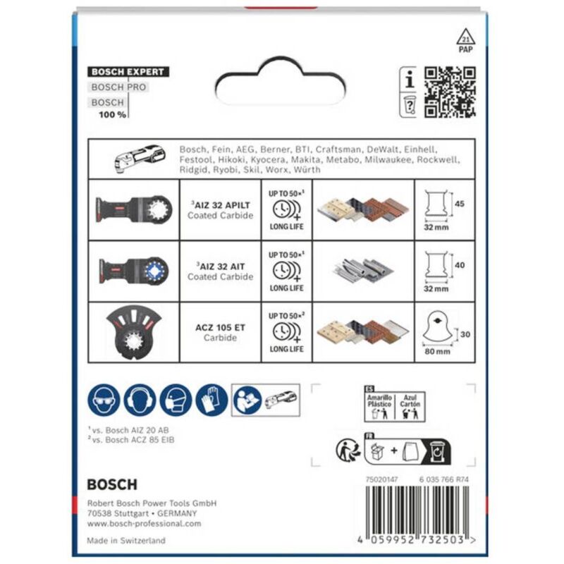 Kit di taglio EXPERT, 3 pz Bosch Accessories 2608902622