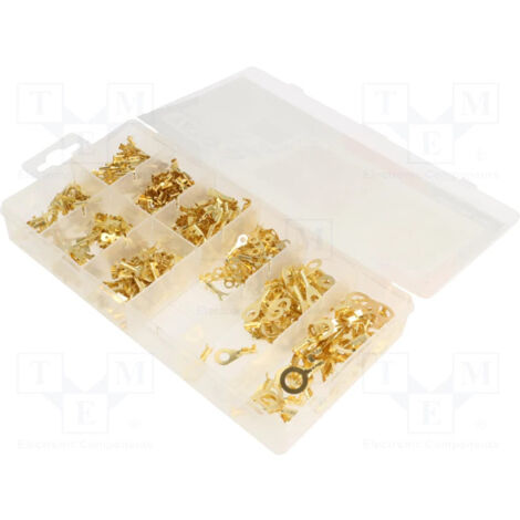 Kit di terminali a crimpare non isolati Valigetta 450 pezzi Yt-068683