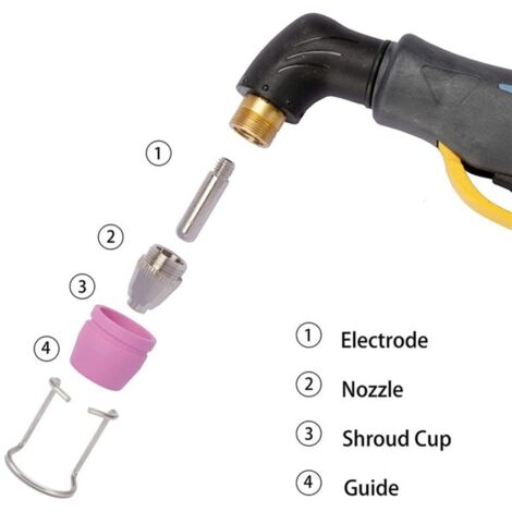 Kit di ugelli e accessori per torcia da taglio al plasma AG60-55 WSD-60 (50 pezzi)