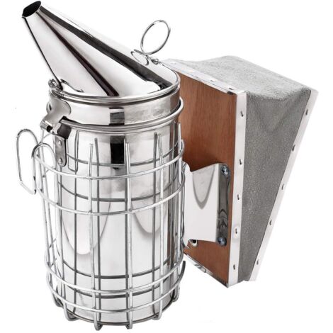 Kit di utensili per apicoltura, affumicatore per api, forniture per apicoltura, affumicatore per api, attrezzatura per apicoltura, affumicatore per alveari in acciaio inossidabile, adatto per principi