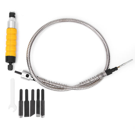 Kit di utensili per intaglio elettrico per scalpello per legno con albero flessibile per chiave a 5 punte
