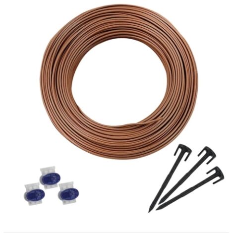 Kit d'installation 150 m de fil 300 clous 3 connecteurs pour tondeuses robot AMBROGIO