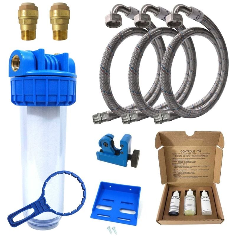 Kit Installation Pour Adoucisseur D'eau Raccord M-fc 1 pouces (26/34) Cuivre Et Per