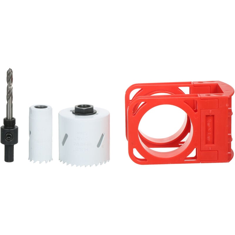 Lifcausal - Kit d'installation de serrure avec gabarit de guidage pour portes en bois