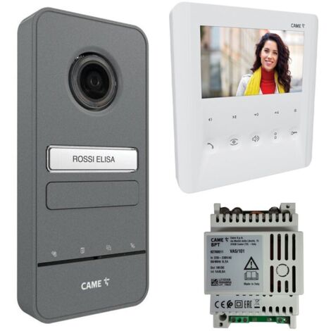 Kit d’interphone vidéo monofamilial Came BTP système X1 8K40CF-021