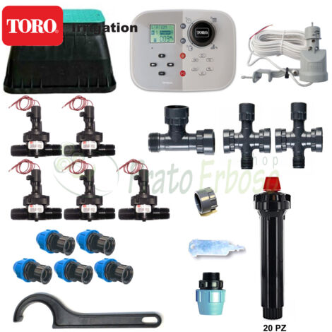 Kit d'irrigation 5 zones 24V Toro Tempus avec arroseurs